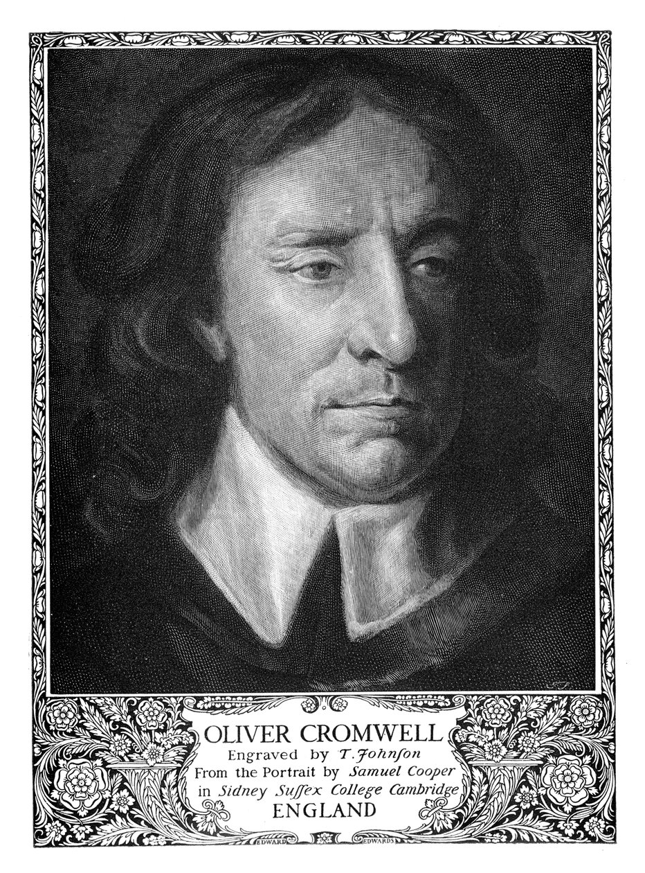 Oliver Cromwell 1599-1658, lord protektor Anglie, 1899. od T. Johnson