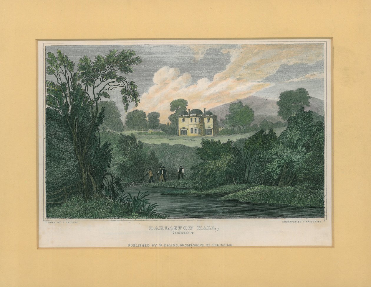 Darlaston Hall, Staffordshire od T. Radclyffe