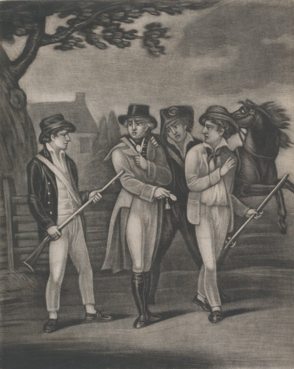 Převzetí majora André neúplatnými Pauldingem, Williamsem a Vanvertem, červenec..., 4. července 1812 od T. W. Freeman