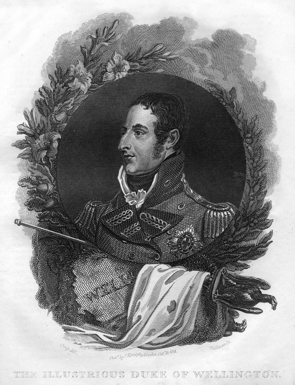 Arthur Wellesley, první vévoda z Wellingtonu 1769-1852, 1816. od T. Wallis