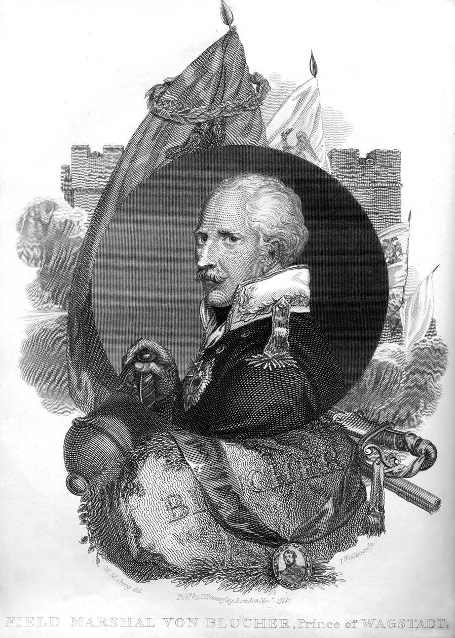 Polní maršál von Blucher, princ z Wagstadtu, 1816. od T. Wallis