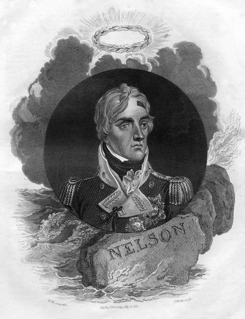 Lord Horatio Nelson , anglický námořní velitel, 1816. od T. Wallis