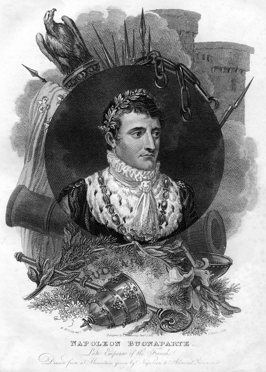Napoleon I. 1769-1821, francouzský císař, 1816. od T. Wallis