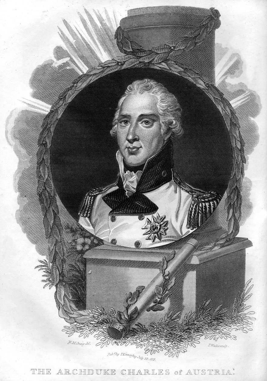 Arcivévoda Karel Rakouský 1771-1847, 1816. od T. Wallis