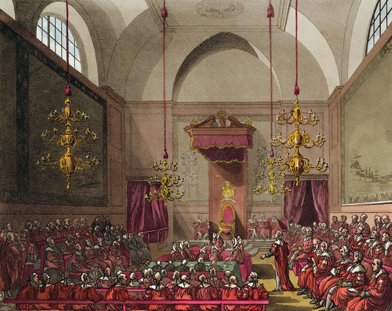 dům pánů od T. and Pugin A.C. Rowlandson