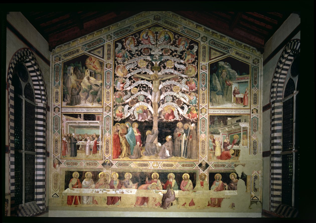Strom života a Poslední večeře, 1360 (podrobnosti viz 85021) od Taddeo Gaddi
