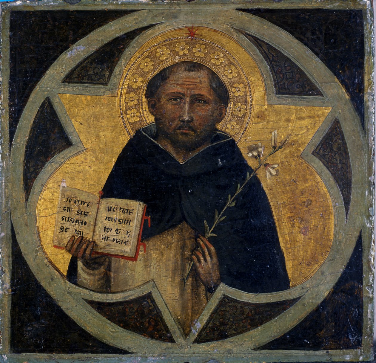 St. Dominic, cca 1400 (tempera na dřevě) od Taddeo di Bartolo