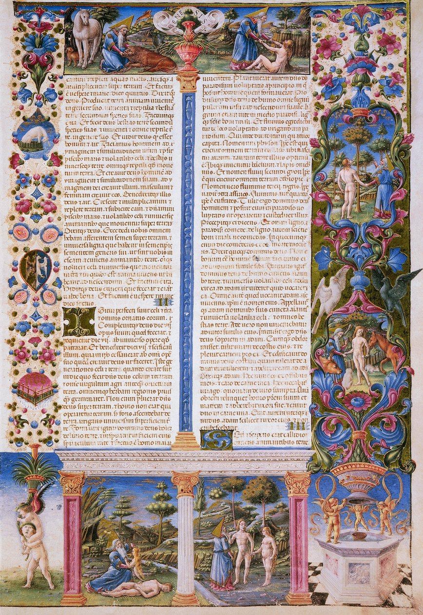 Kniha Genesis, první díl Bible z Borso d