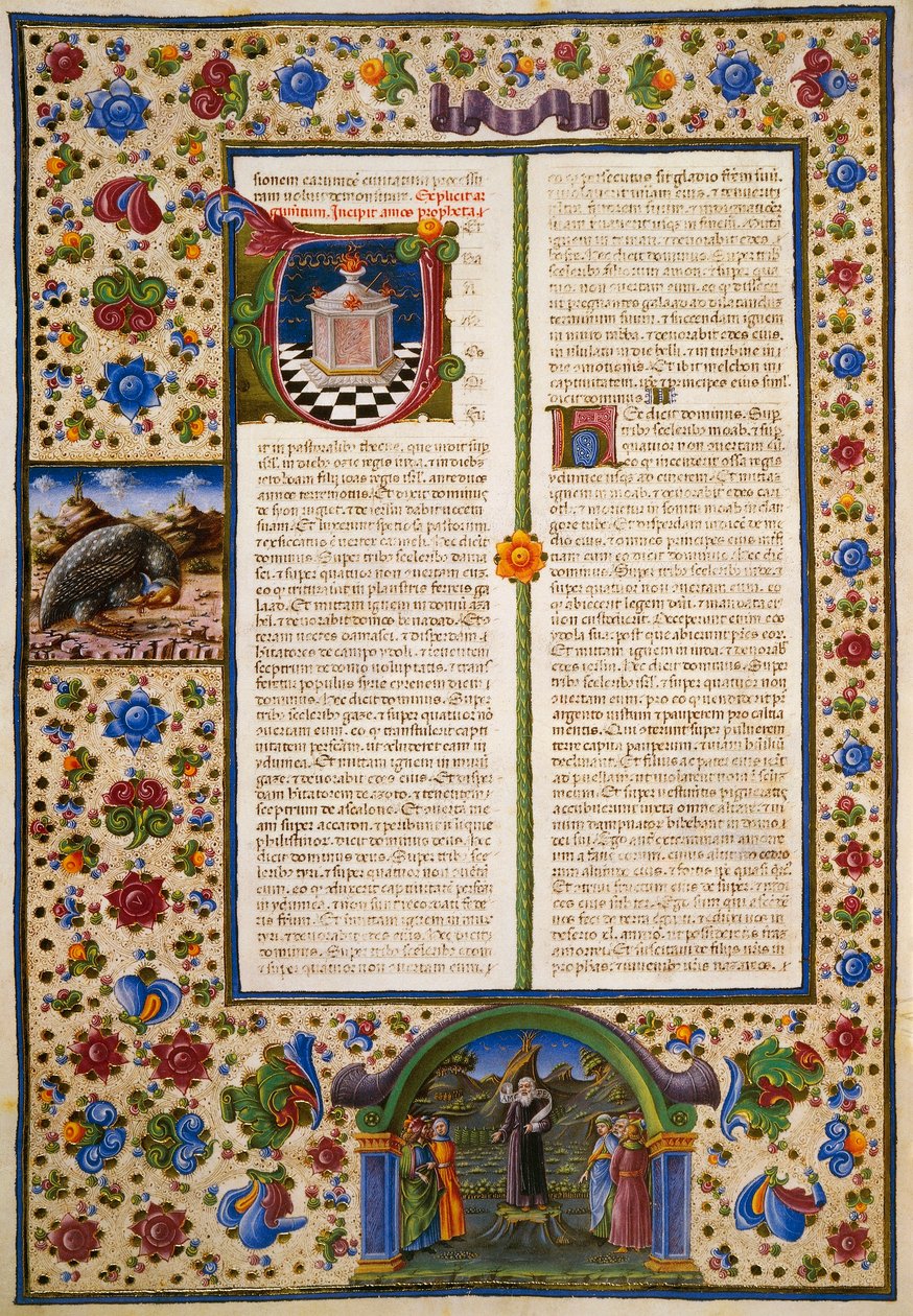 Incipit z První knihy Makabejských, z I. dílu Bible z Borso d