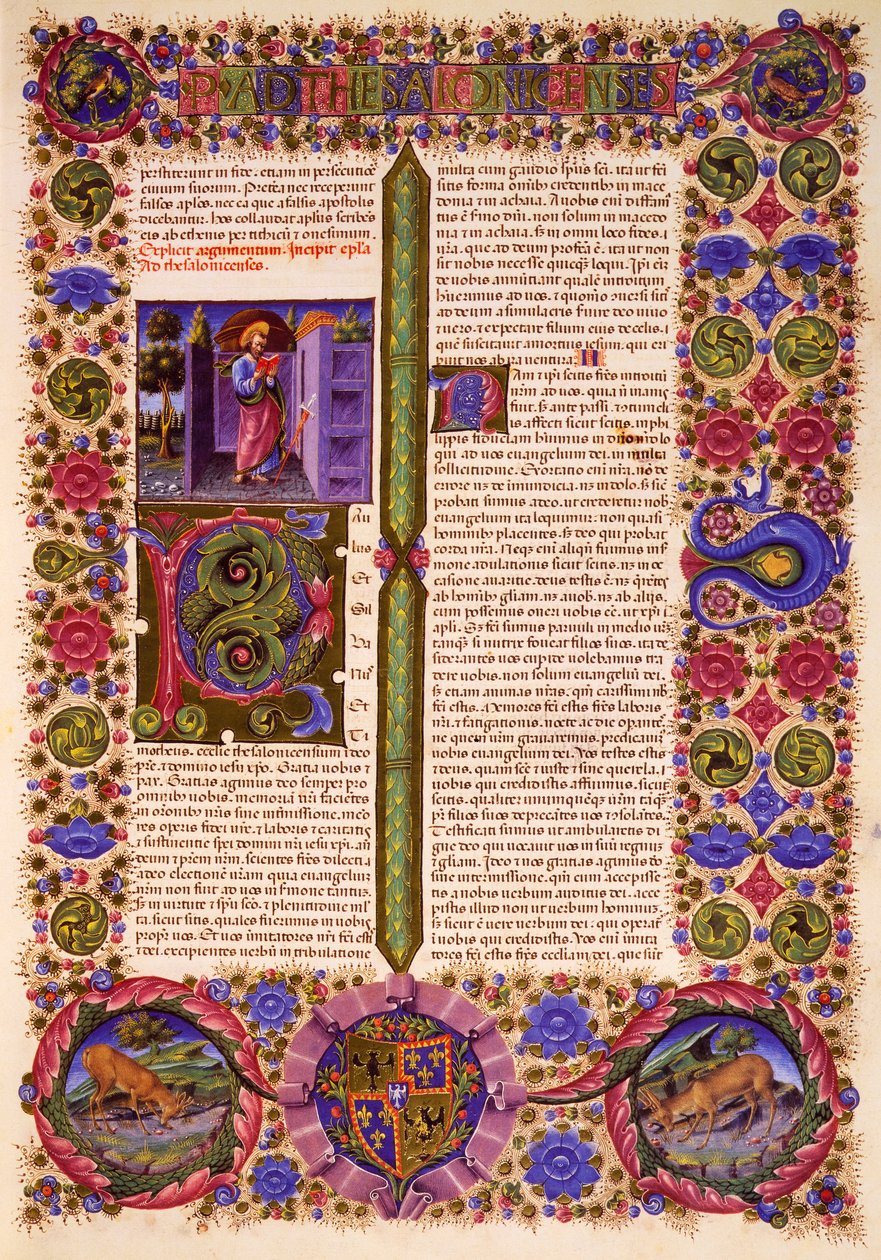 Pavlův první dopis Soluňským, ze svazku II Bible z Borso d