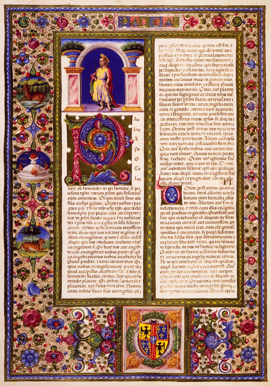Pavlův dopis Galaťanům, z II. dílu Bible z Borso d