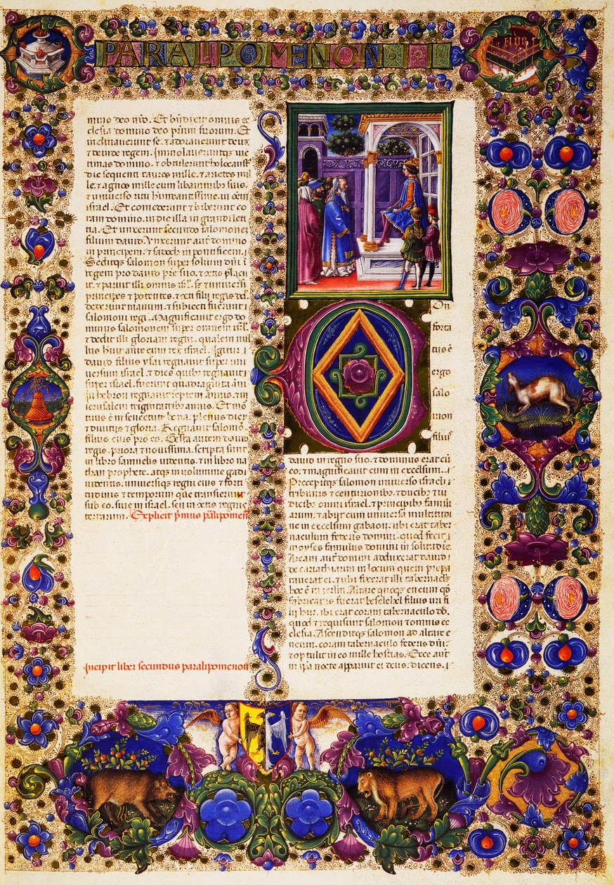 Druhá kniha kronik, z I. dílu Bible Borso d