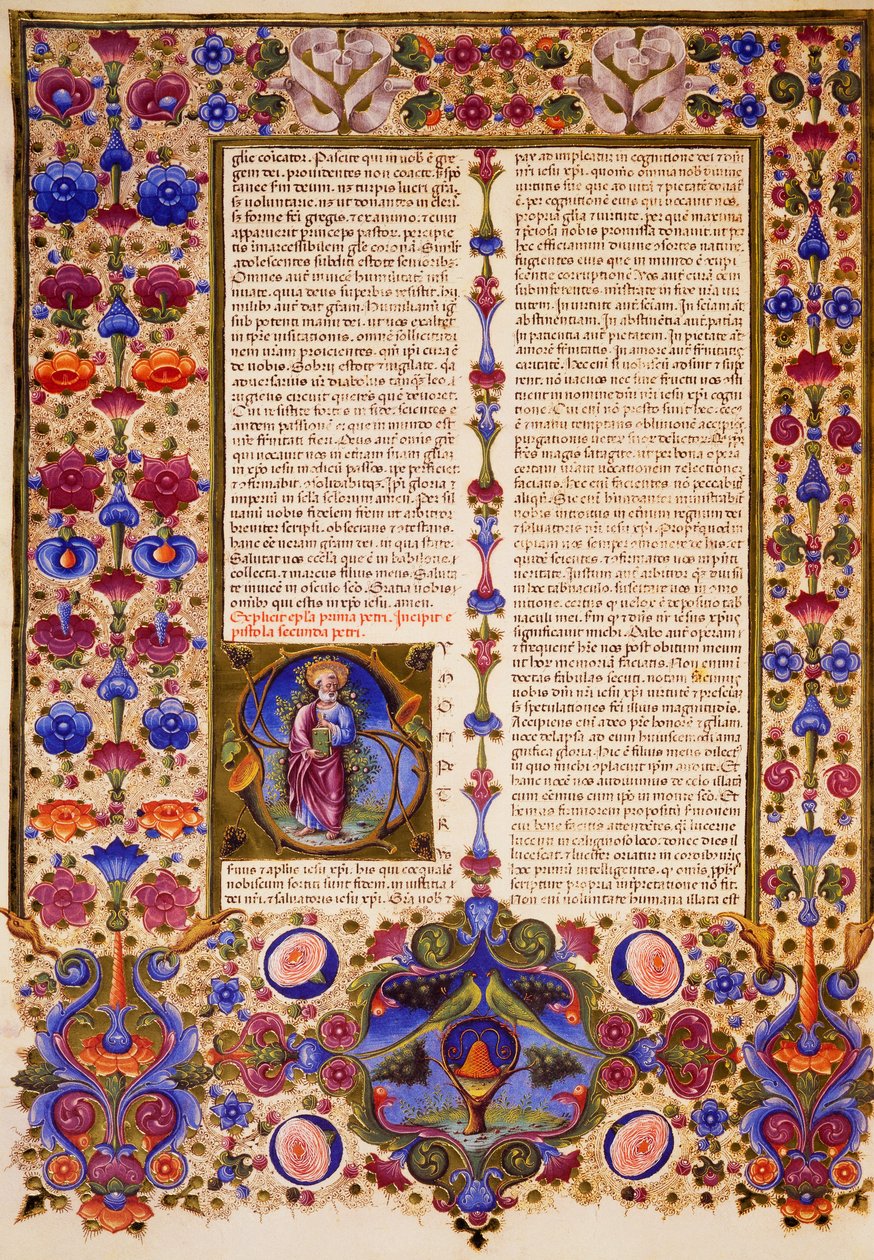 Druhý Petrův list z II. dílu Bible z Borso d
