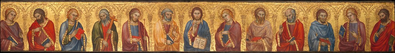 Kristus a dvanáct apoštolů od Taddeo di Bartolo