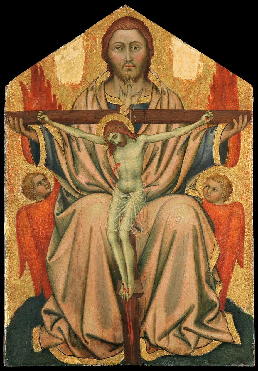 Svatá Trojice / Trůn milosti od Taddeo di Bartolo