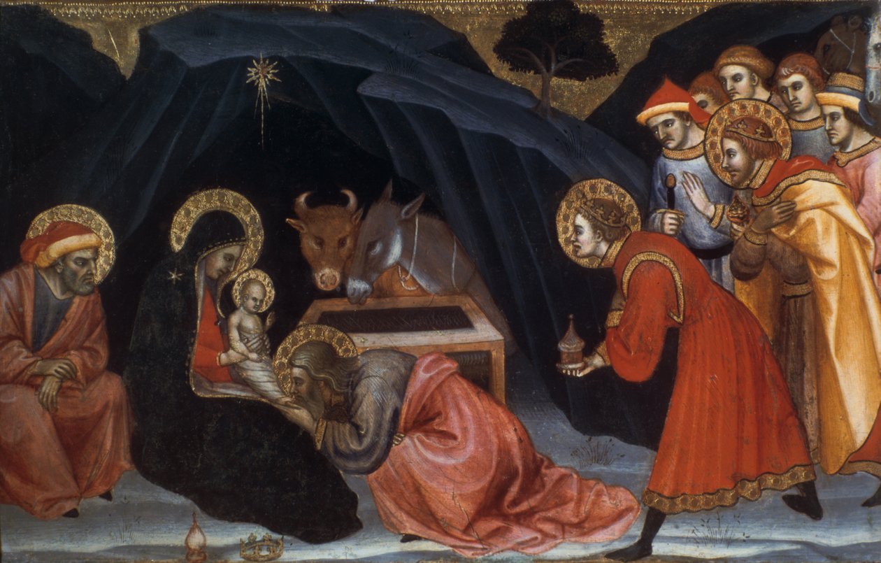 Zjevení Páně, konec 14. začátek 15. století od Taddeo di Bartolo