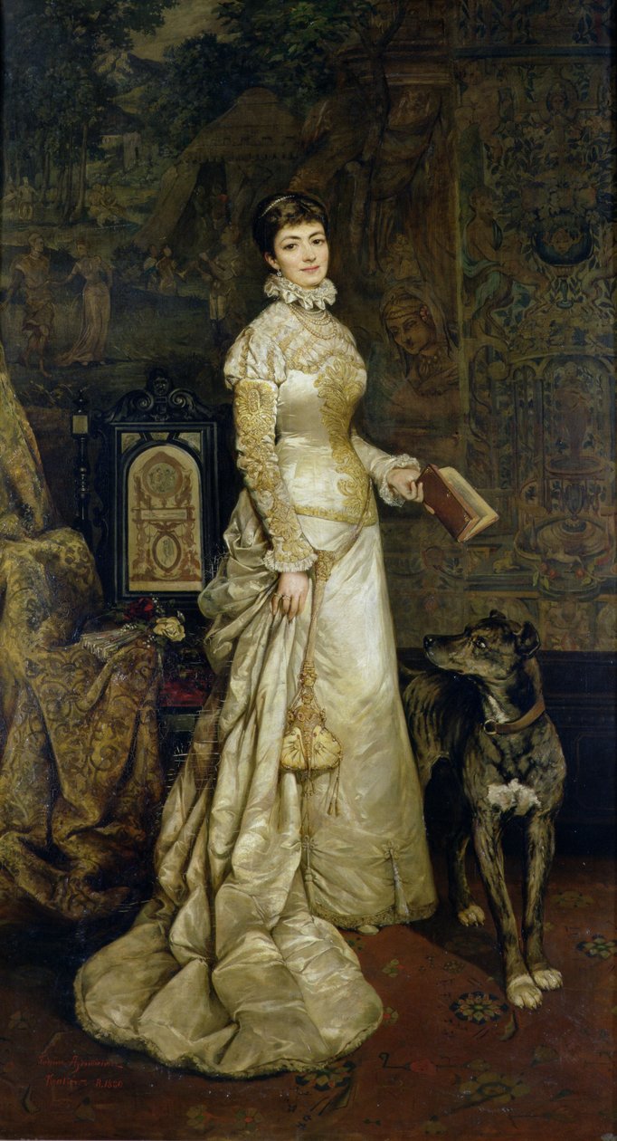 Portrét Heleny Modrzejewské (1840-1909) 1880 od Tadeusz Ajdukiewicz