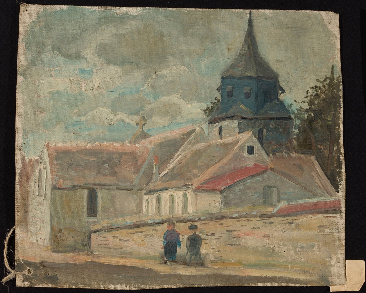 Venkovský kostelík (Breuilpont) od Tadeusz Makowski