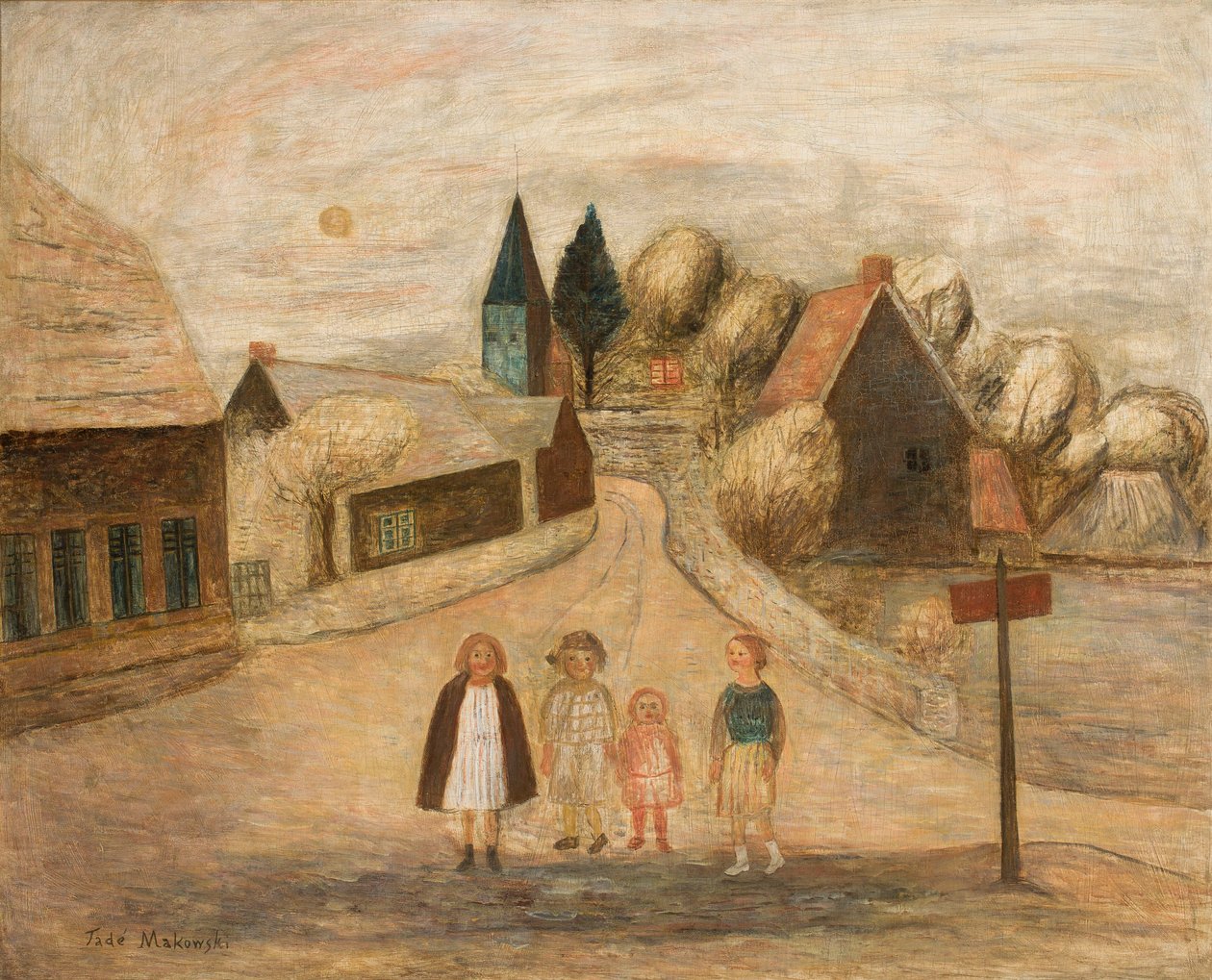 Normandská krajina (Breuilpont) od Tadeusz Makowski