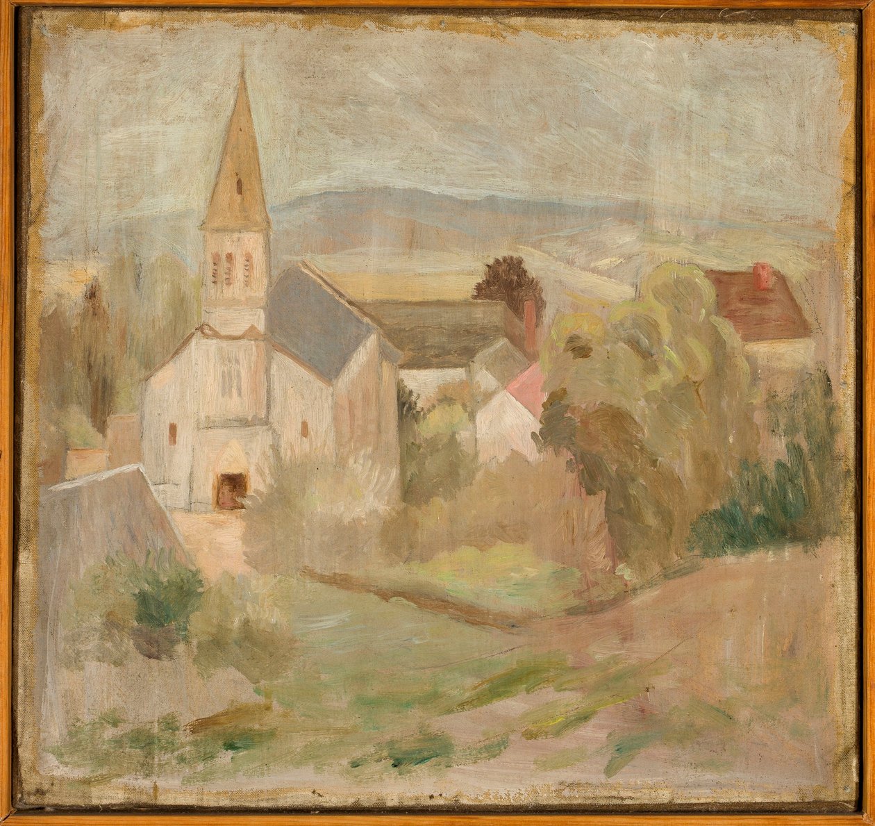Krajina s kostelíkem (La Comelle) od Tadeusz Makowski
