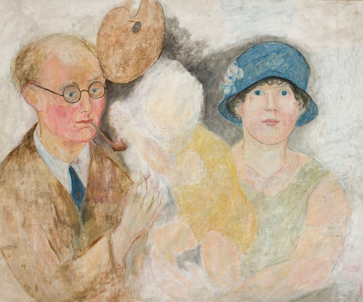 Portrét malíře s rodinou (M. Gromaire) od Tadeusz Makowski