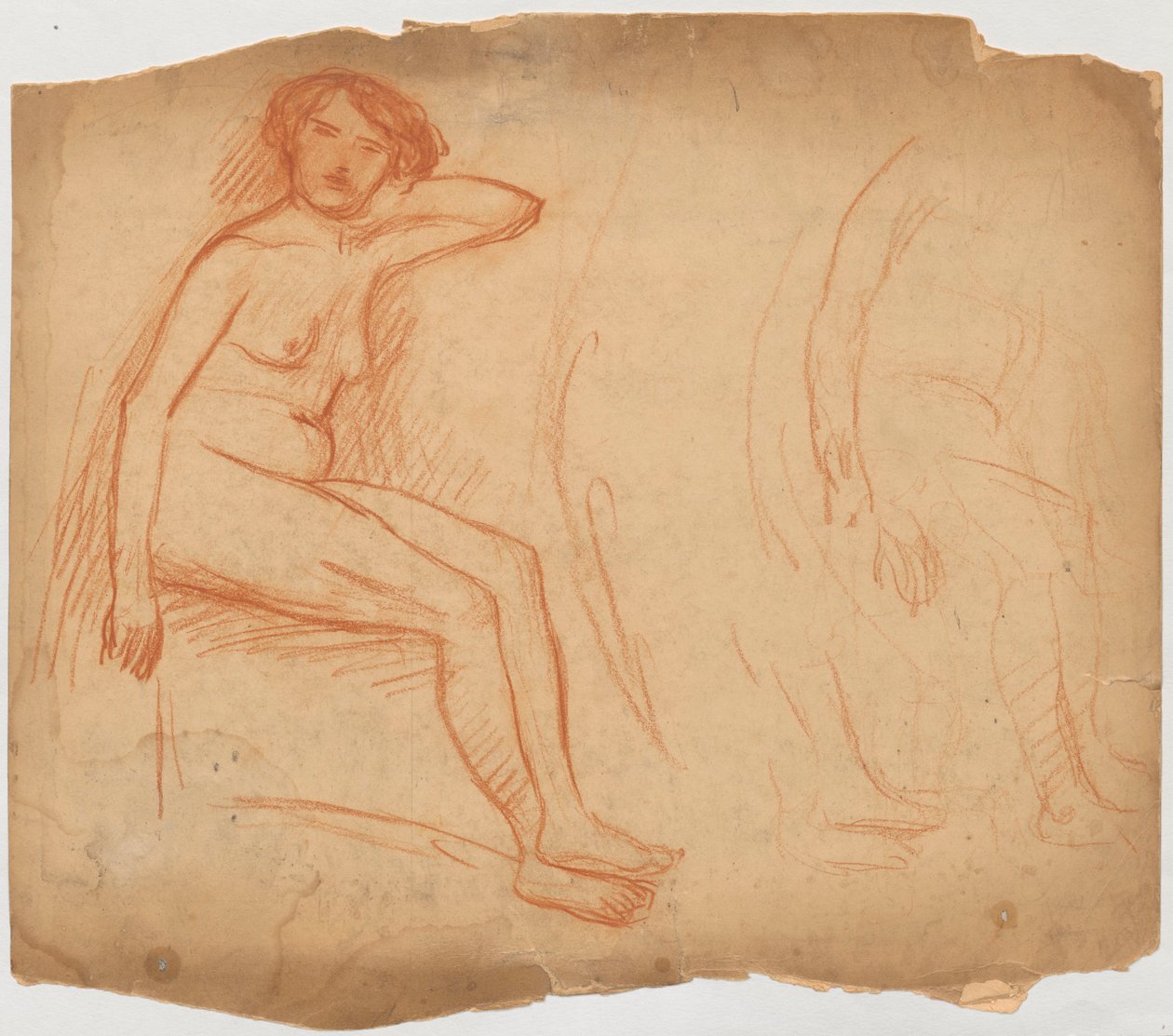 Studie einer sitzenden Frau od Tadeusz Makowski