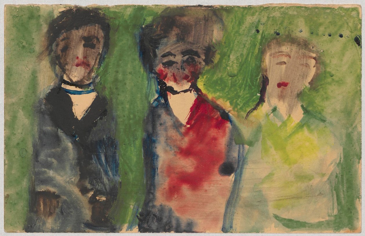 Drei weibliche Figuren in Abendkleidern od Tadeusz Makowski