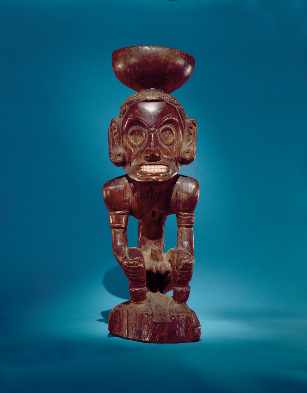 Figurka božstva (Zemi), Dominikánská republika (železné dřevo a skořápka) od Taino Culture