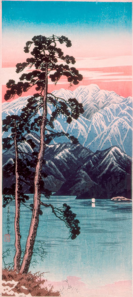 Přetrvávající sníh na hoře Shirane, Nikko od Takahashi Hiroaki