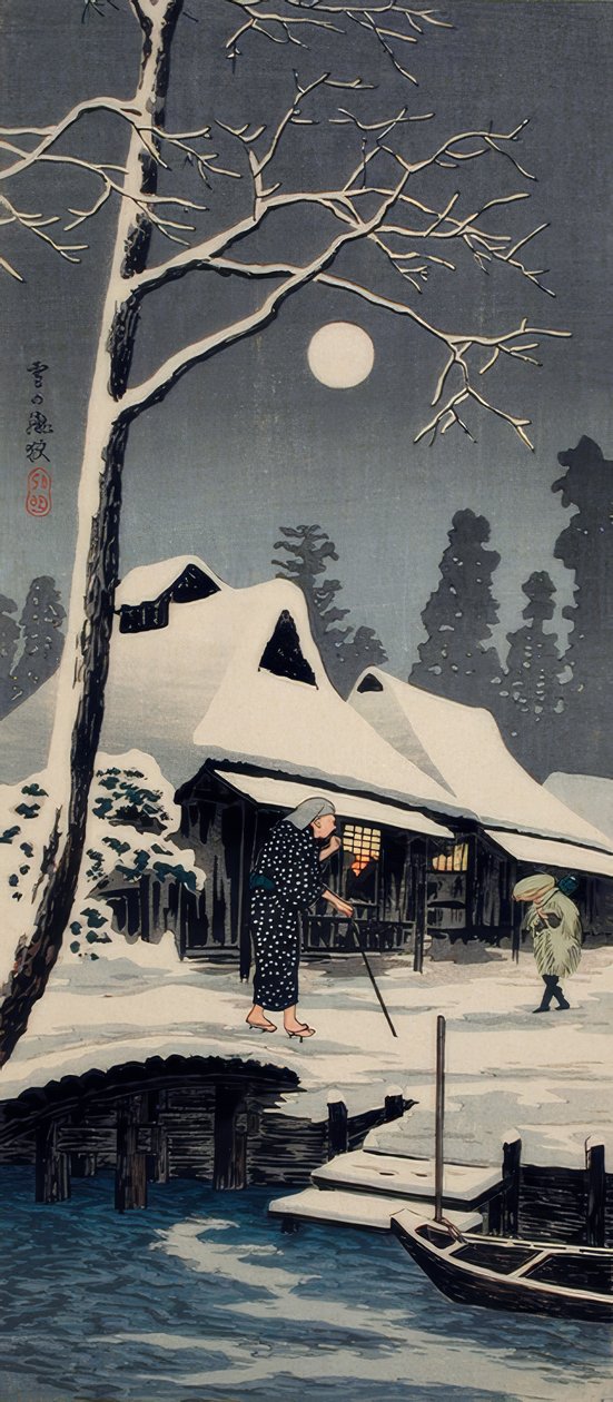 Měsíční svit na sněhu od Takahashi Hiroaki