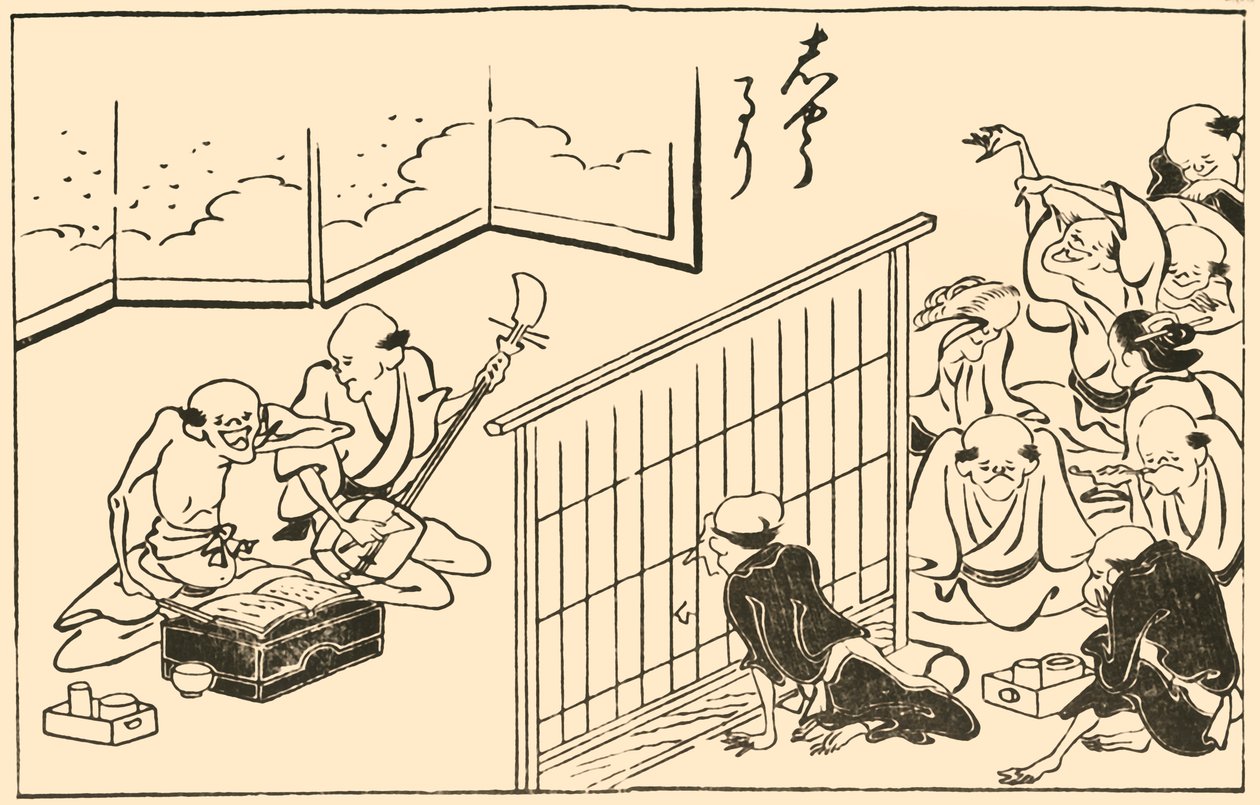 Hudebníci, 1793, 1924. od Takehara Shunchosai
