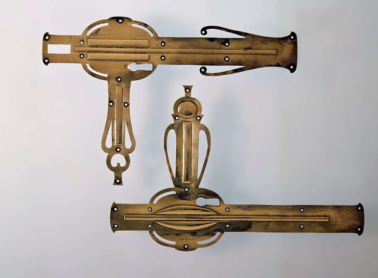 Kliky dveří, 1898-99 (kovové) od Talwin Morris