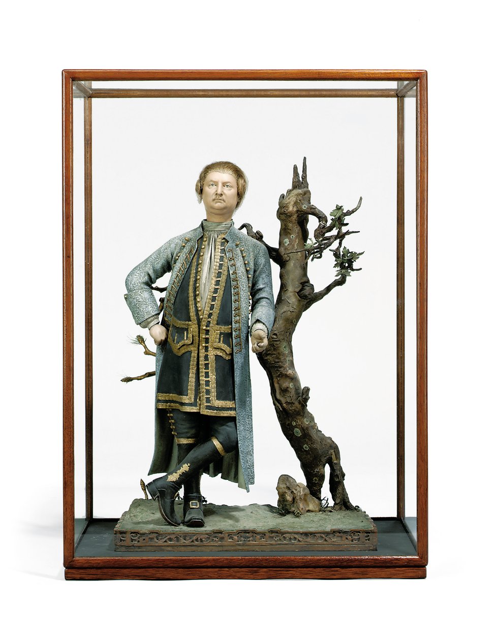 Malovaná hliněná postava tradičně identifikovaná jako David Garrick, kolem roku 1770 (keramika) od Tan Che Qua Tan Che Qua