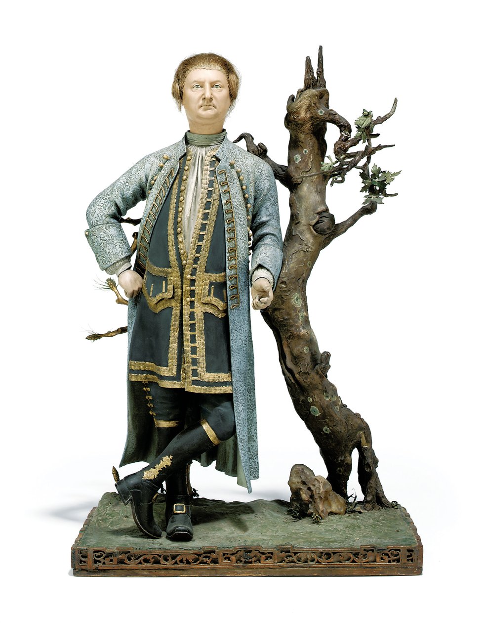 Malovaná hliněná postava tradičně identifikovaná jako David Garrick, kolem roku 1770 (keramika) od Tan Che Qua Tan Che Qua