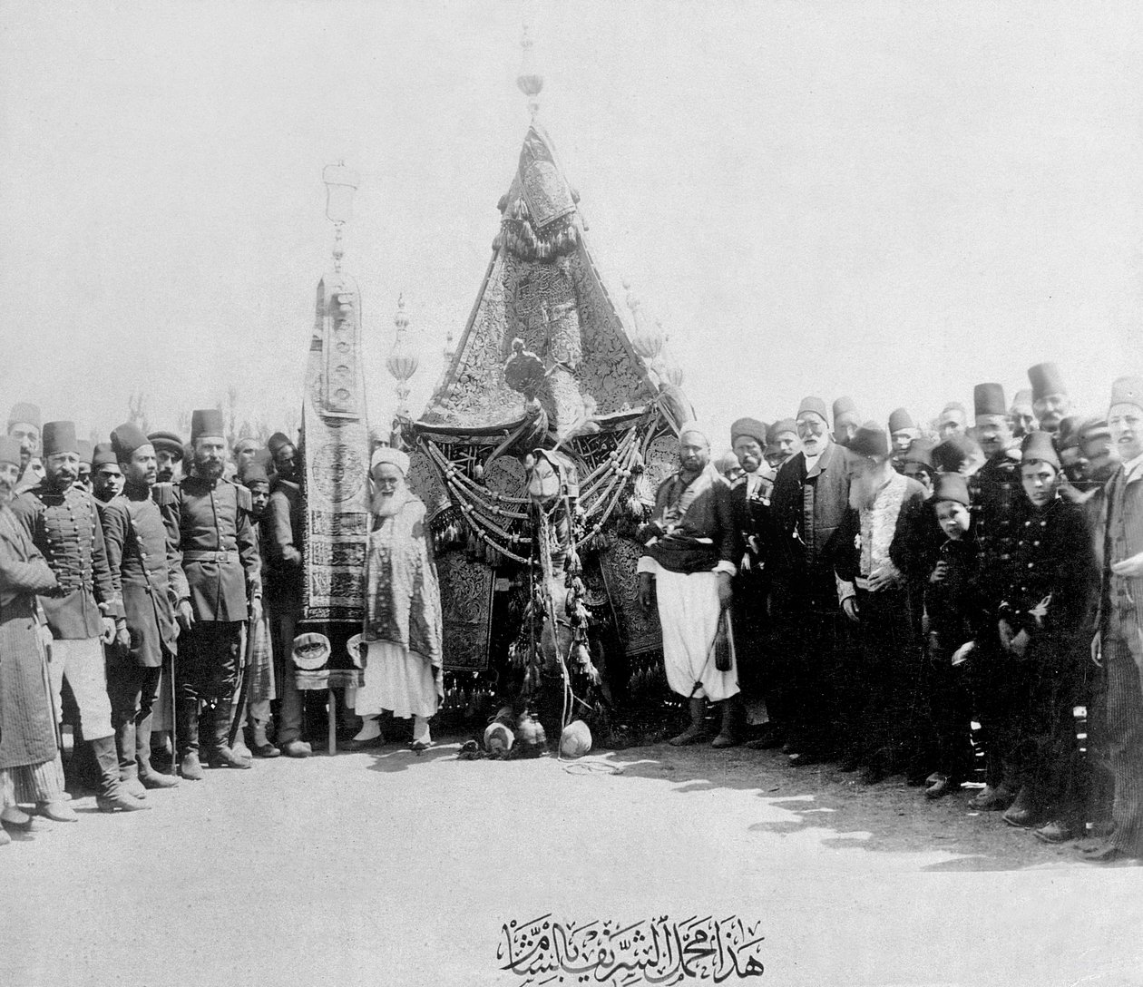 The Holy Caravan in the Sem (albumen print) od Tancrede Dumas
