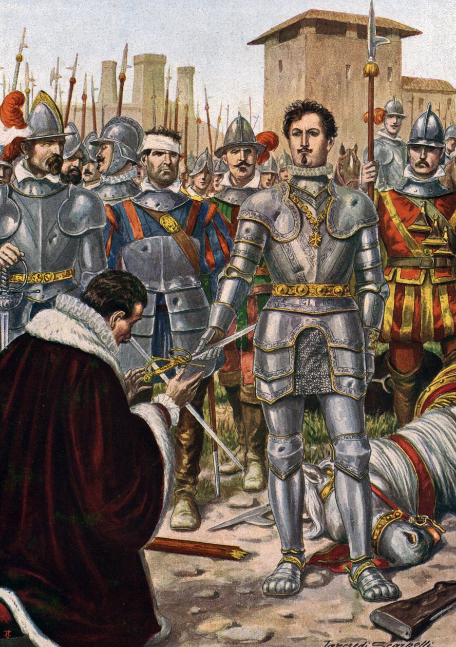 Italská válka (1521-1526): bitva u Pavie (24. února 1525) od Tancredi Scarpelli