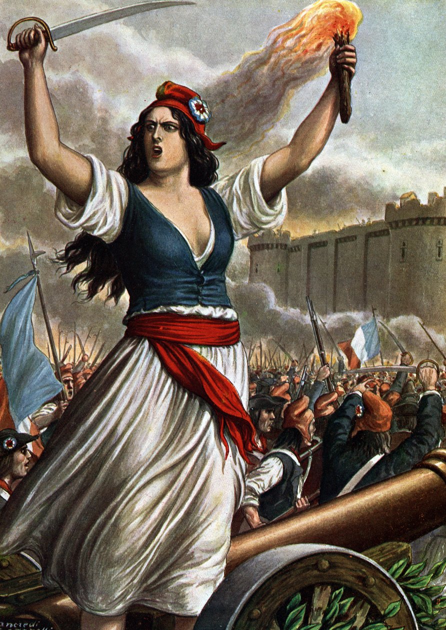 Francouzská revoluce 1789: útok na Bastilu 14. července od Tancredi Scarpelli