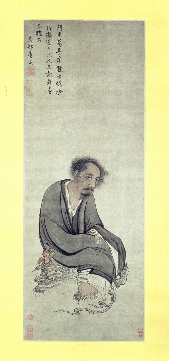 Nesmrtelný Ge Changgeng sedící na své třínohé ropuši, 1506-10 od Yin Tang