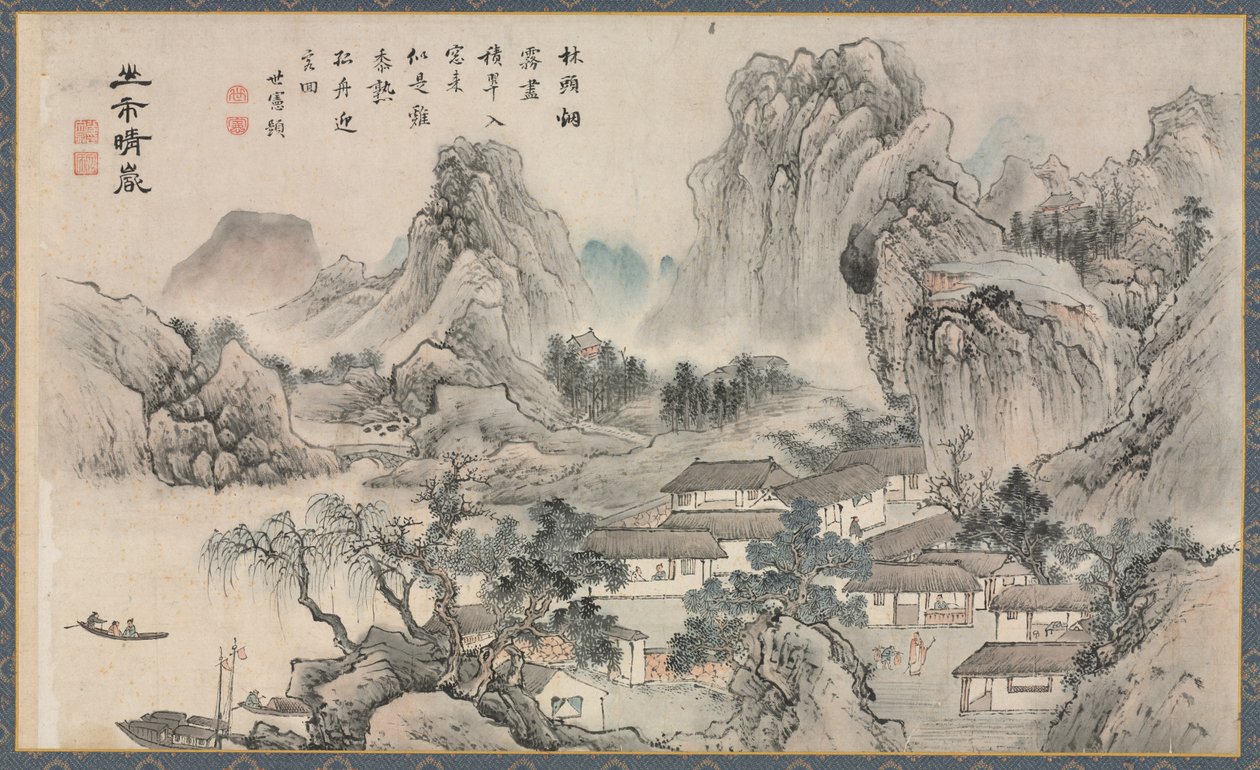 Pohledy na řeky Xiao a Xiang, 1788. od Tani Bunch