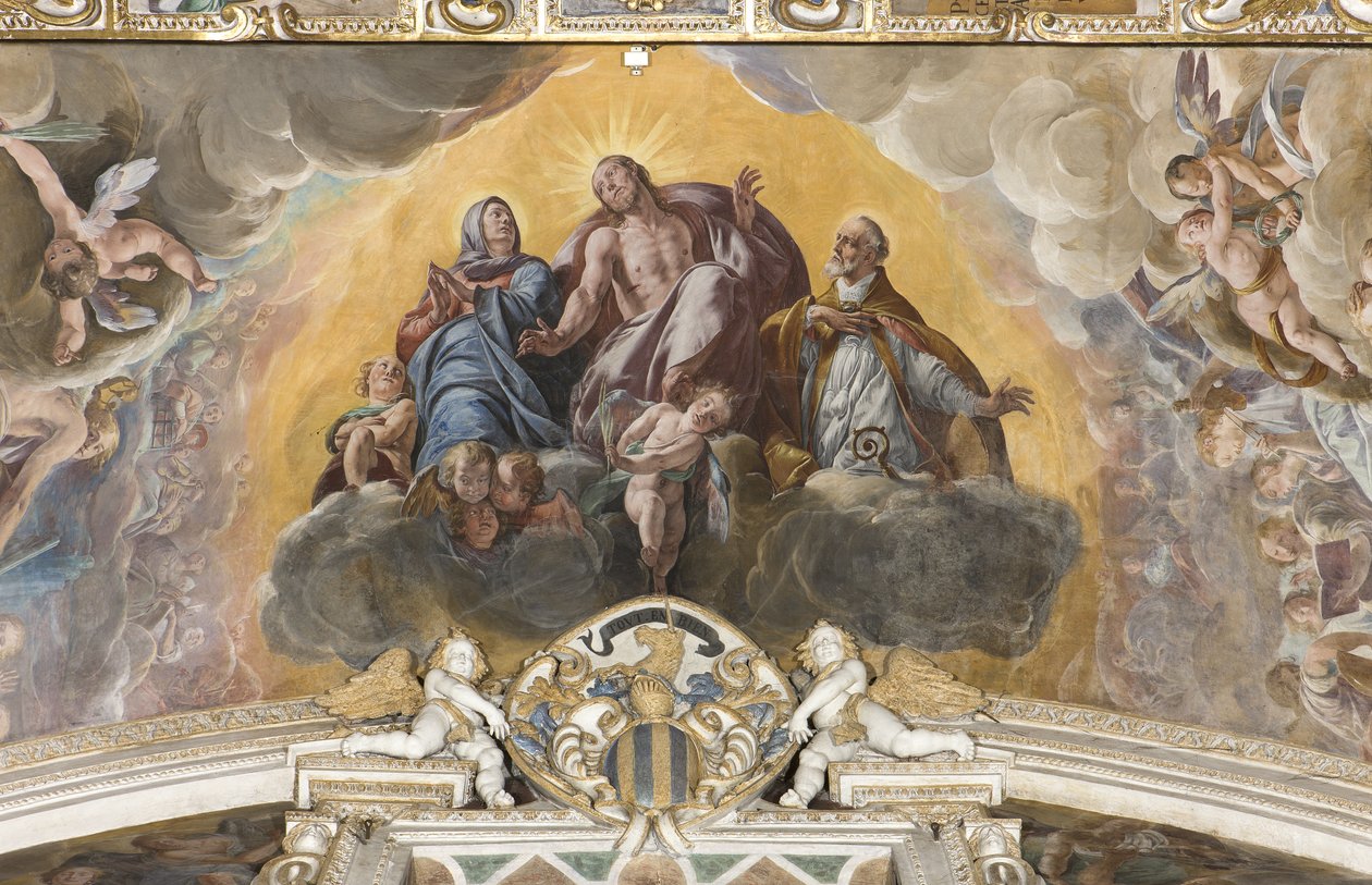 Kristus ve slávě se svatým Gaudentiem, 1629 (detail 3708751) od Tanzio da Varallo
