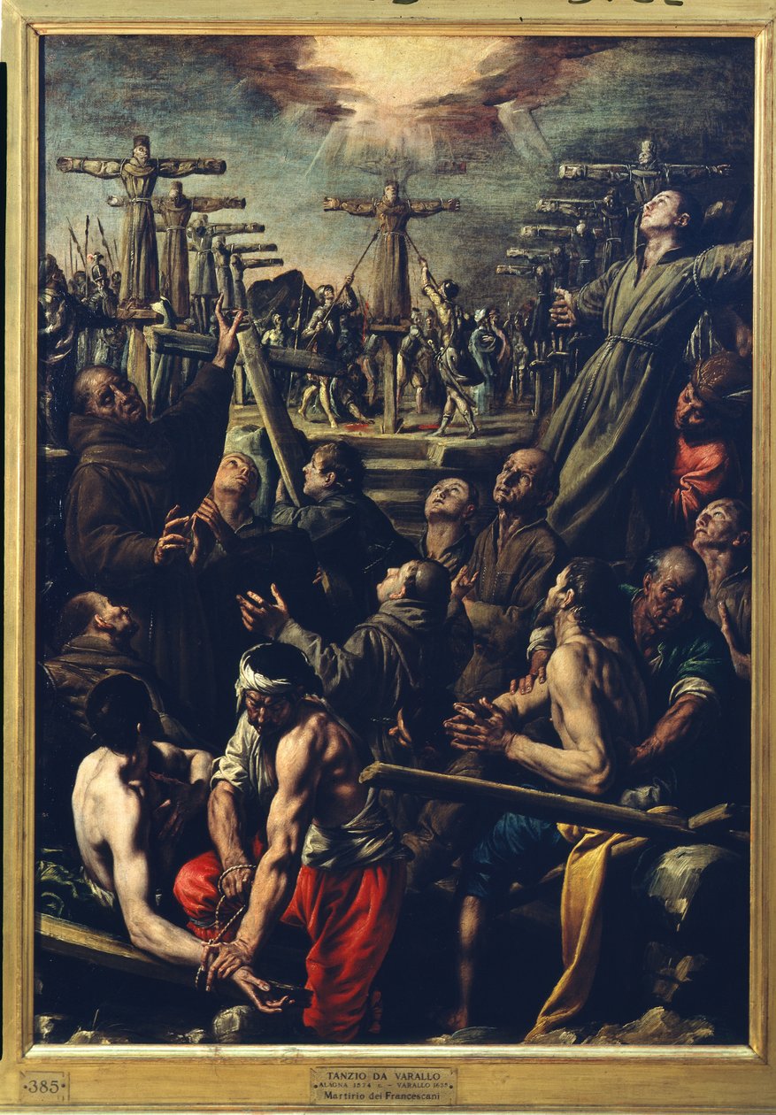 Umučení františkánů v Nagasaki, kolem roku 1627 (olej na plátně) od Tanzio da Varallo