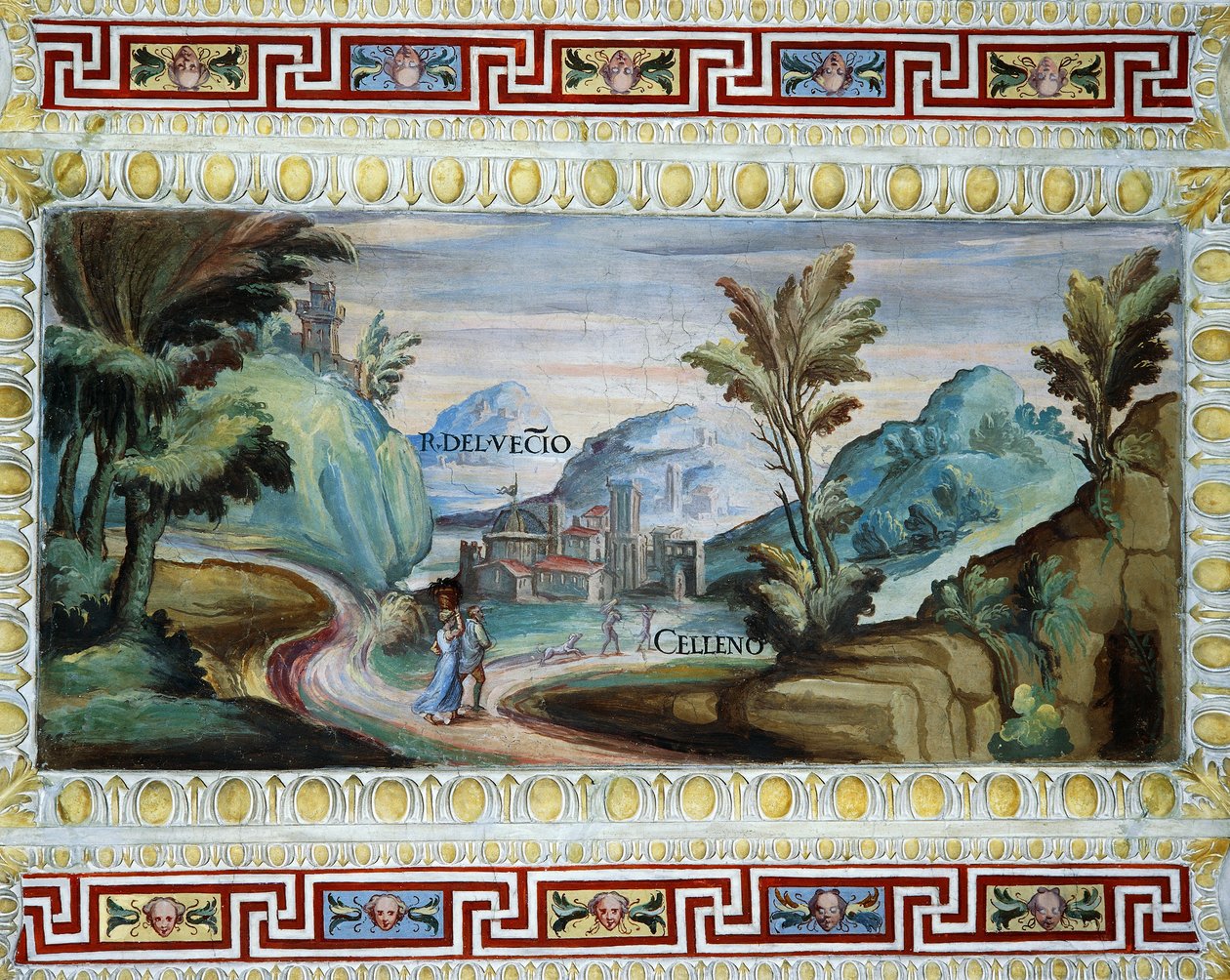 Pohled na Celleno od Tarquinio Ligustri