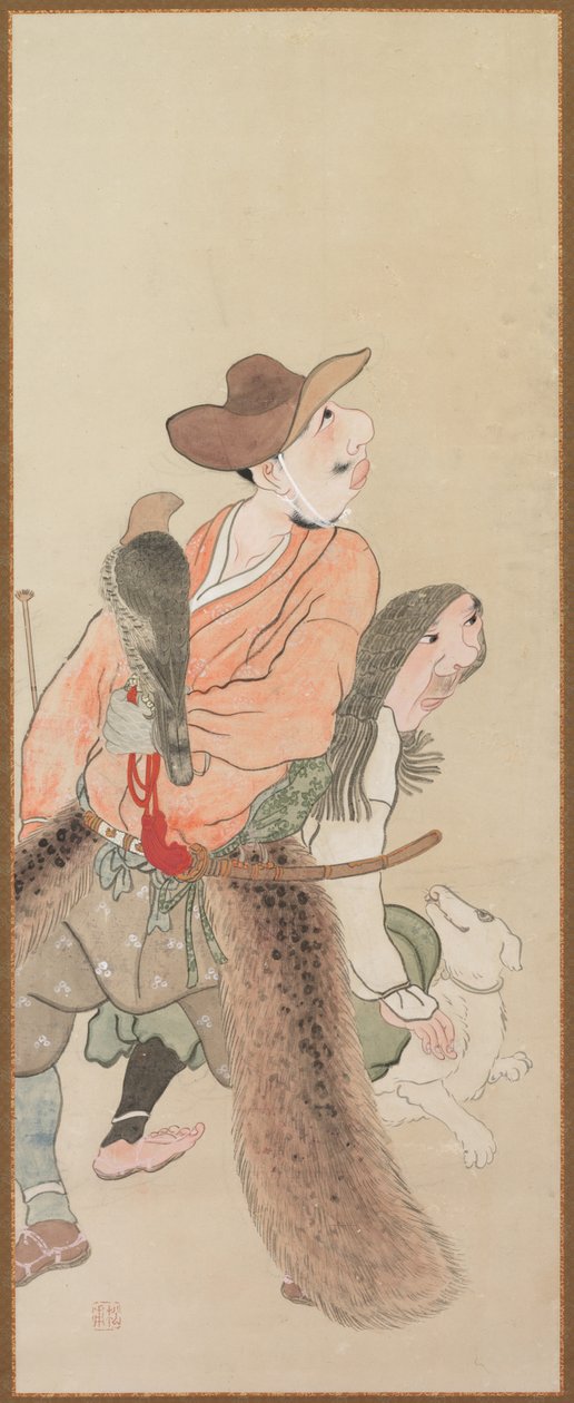 Žánrové postavy, c. 1816. od Tatabe Socho