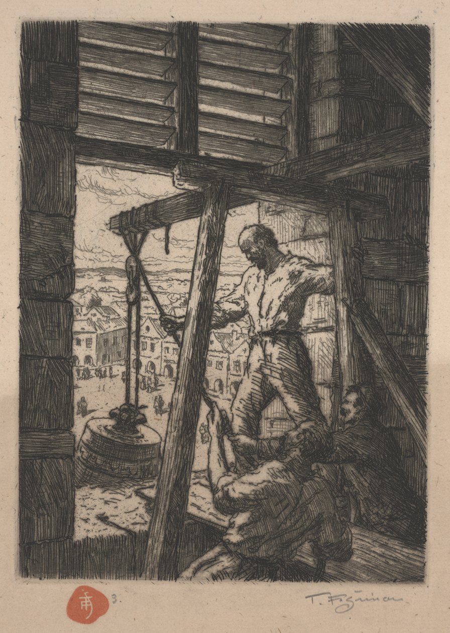 Fetching Down the Bell v první válce, 1917 od Tavík František Šimon