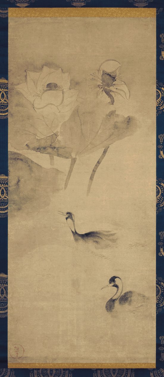 Lotus Pond Waterfowl od Tawaraya Sotatsu