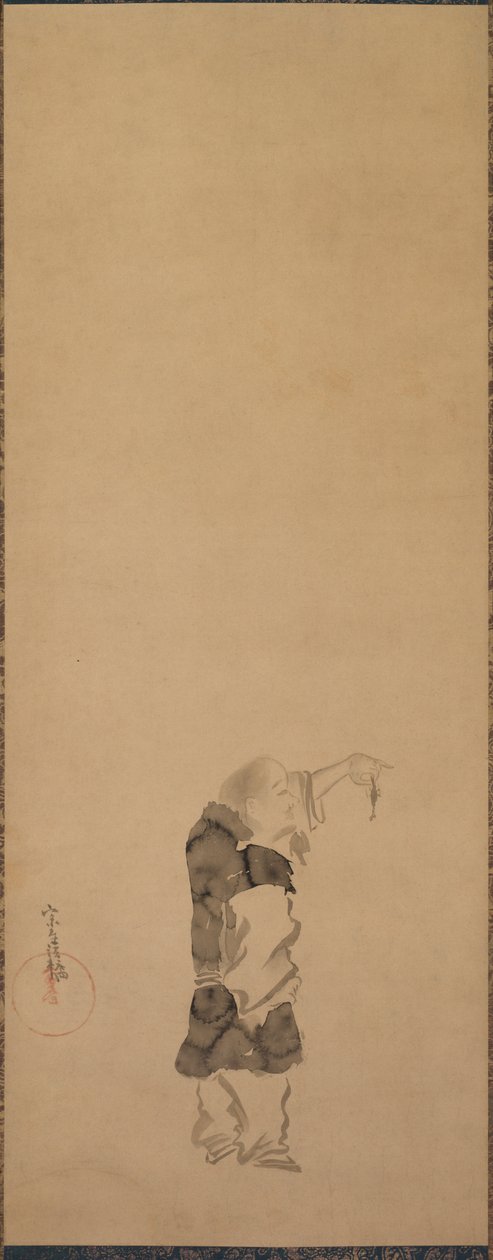 Kenshu, mnich s krevetami, c. 1600-1640. od Tawaraya Sotatsu