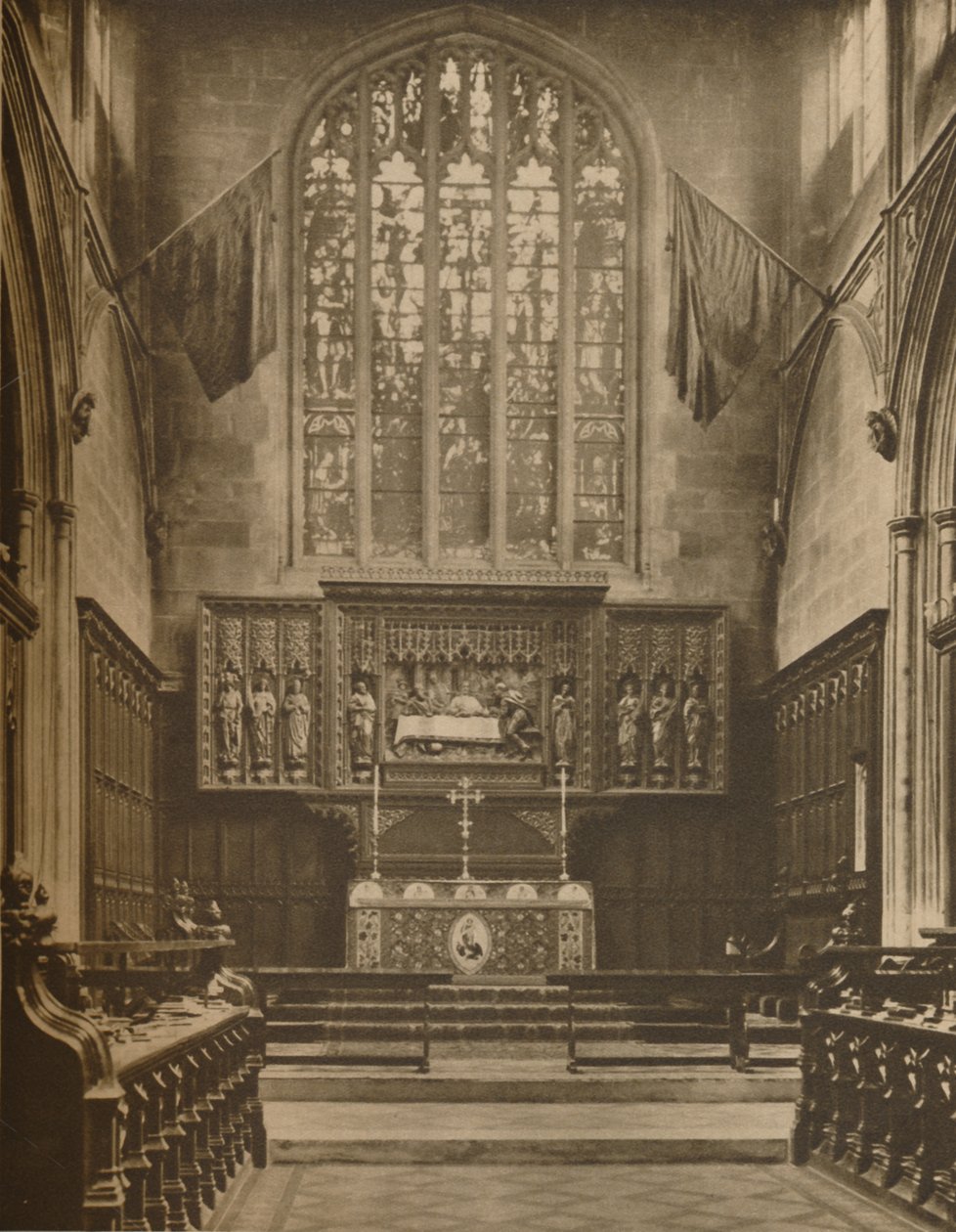 Kněžiště a východní okno St. Margarets, Westminster, c1935. od Taylor