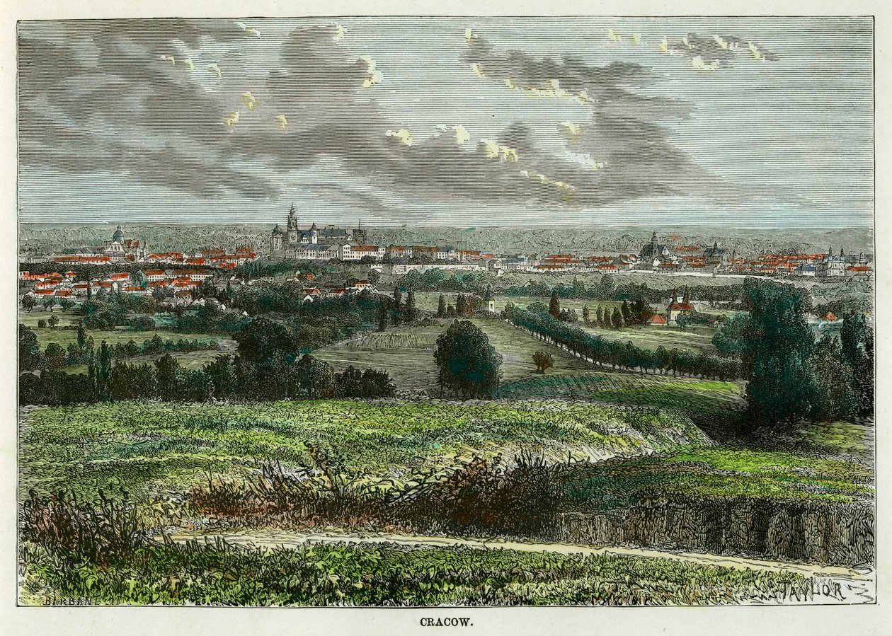 Krakov, Polsko, c1880. od Taylor