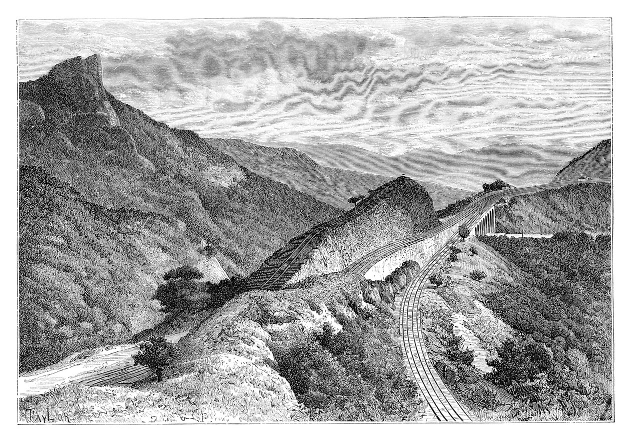Bhor Ghat, poblíž Khadala, Indie, 1895. od Taylor