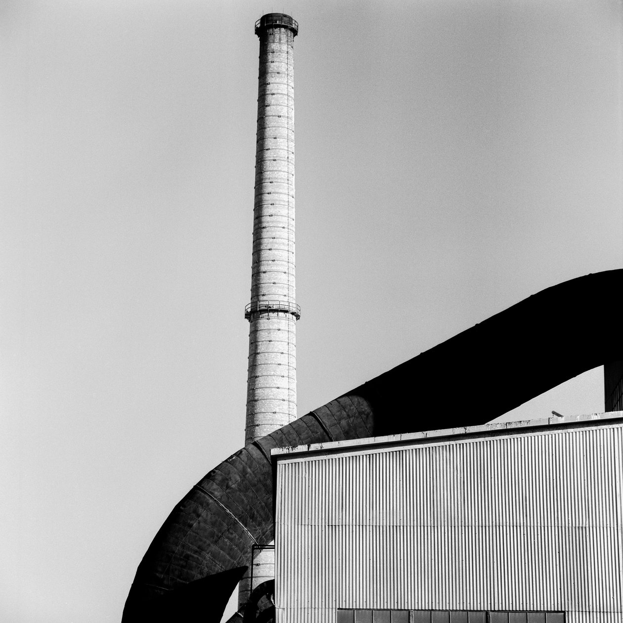 Komín nebo dýmník v huti Phelps Dodge Smelter Douglas Arizona od Ted Spiegel